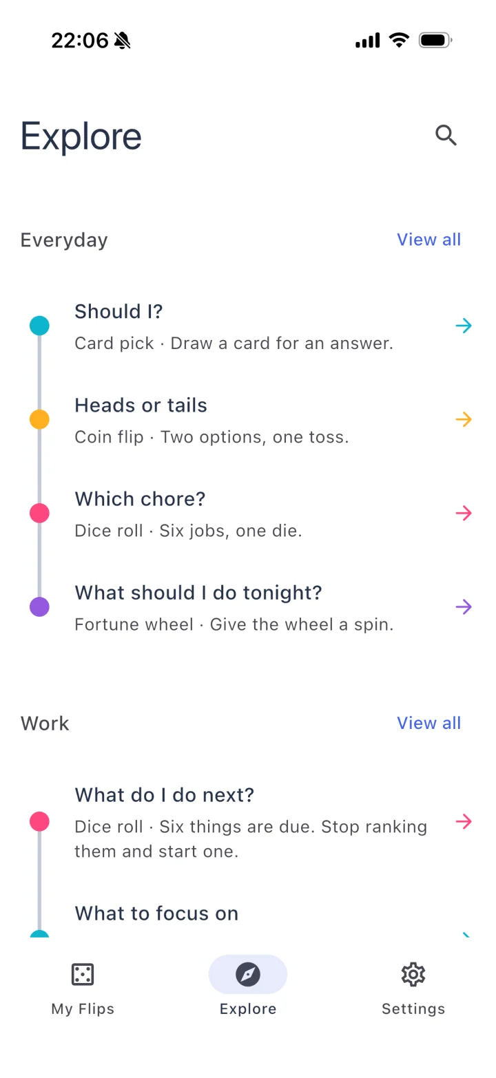 Explore Flip templates for everyday life, work, parties, and rituals